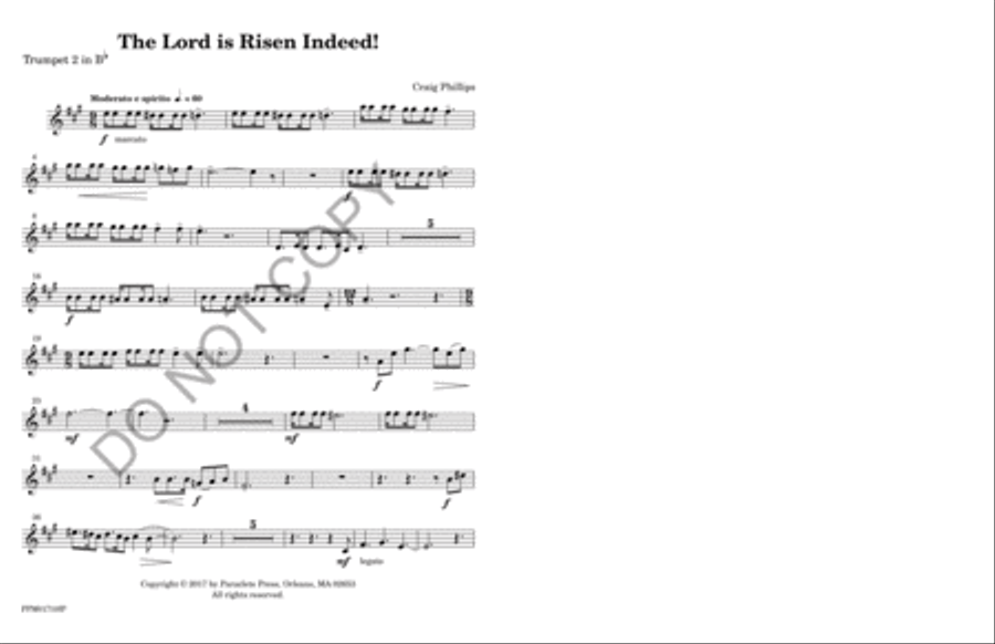 The Lord is Risen Indeed! Horn scores gallery preview page 8