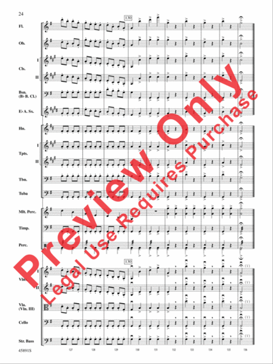 Dance of the Hours Full Orchestra scores gallery preview page 24