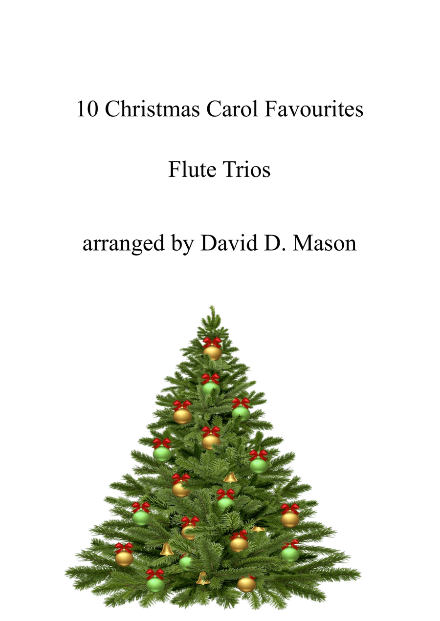 10 Christmas Carol Favourites for Flute Trio and Piano Small Ensemble scores gallery preview page 1