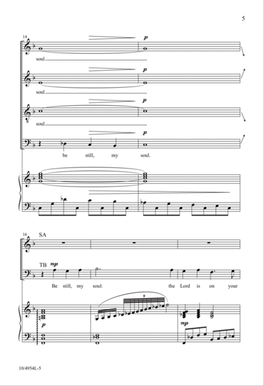 Be Still, My Soul Be Still, My Soul 4-Part scores gallery preview page 5