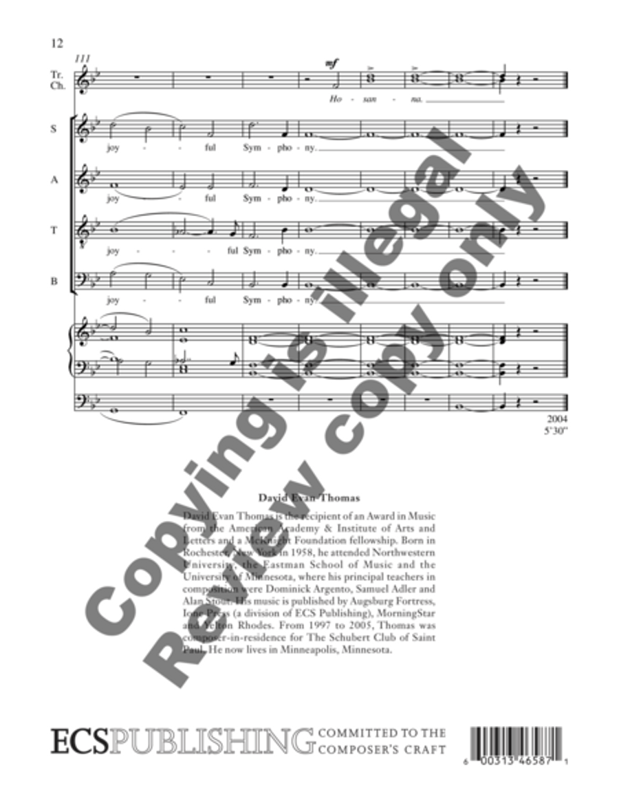 A Joyful Symphony A Joyful Symphony SA scores gallery preview page 14
