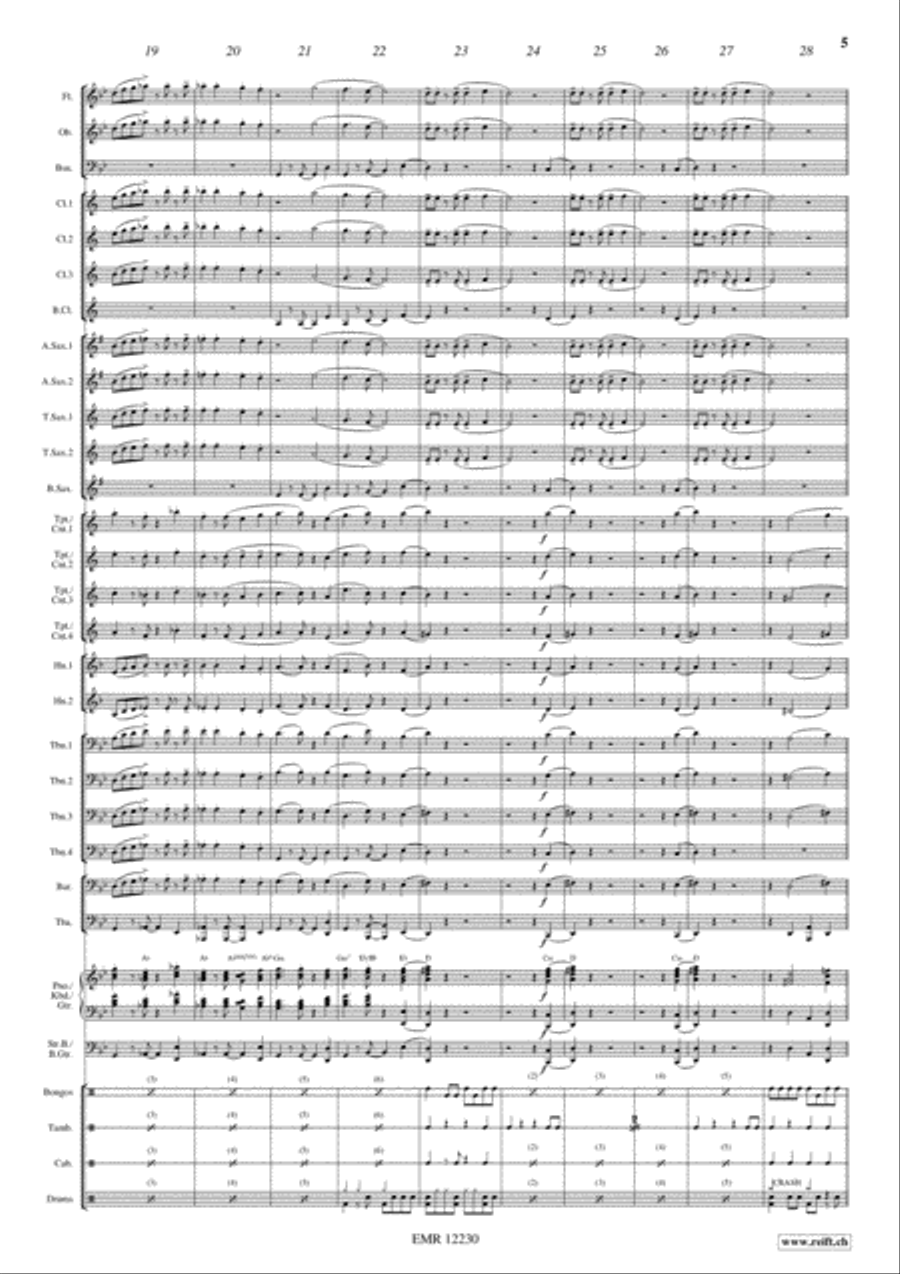 La Fiesta Se Calienta La Fiesta Se Calienta Concert Band scores gallery preview page 6