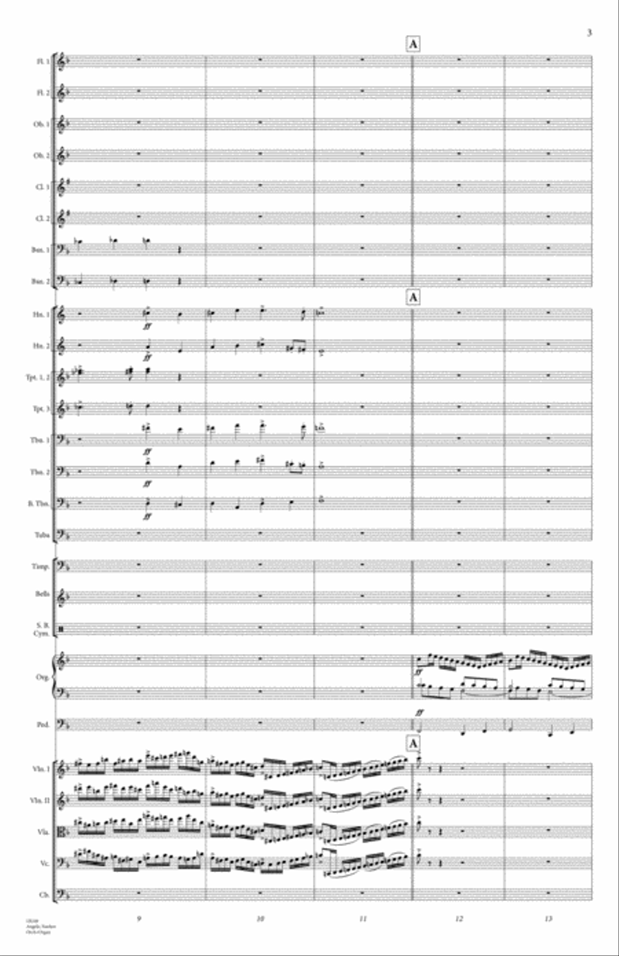 Angelic Fanfare Full Orchestra scores gallery preview page 4