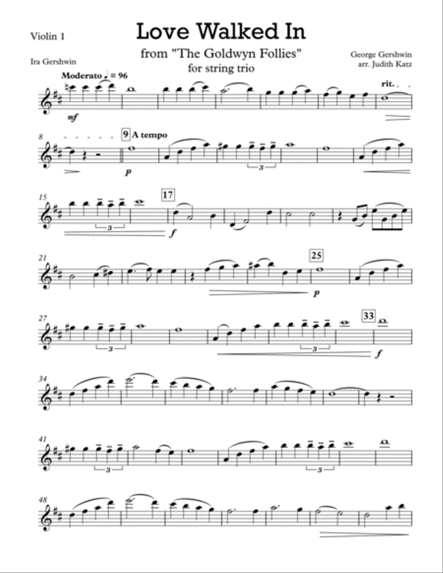 Love Walked In String Trio scores gallery preview page 4