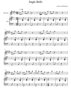 James Lord Pierpont - Jingle Bells (Alto Saxophone Solo)