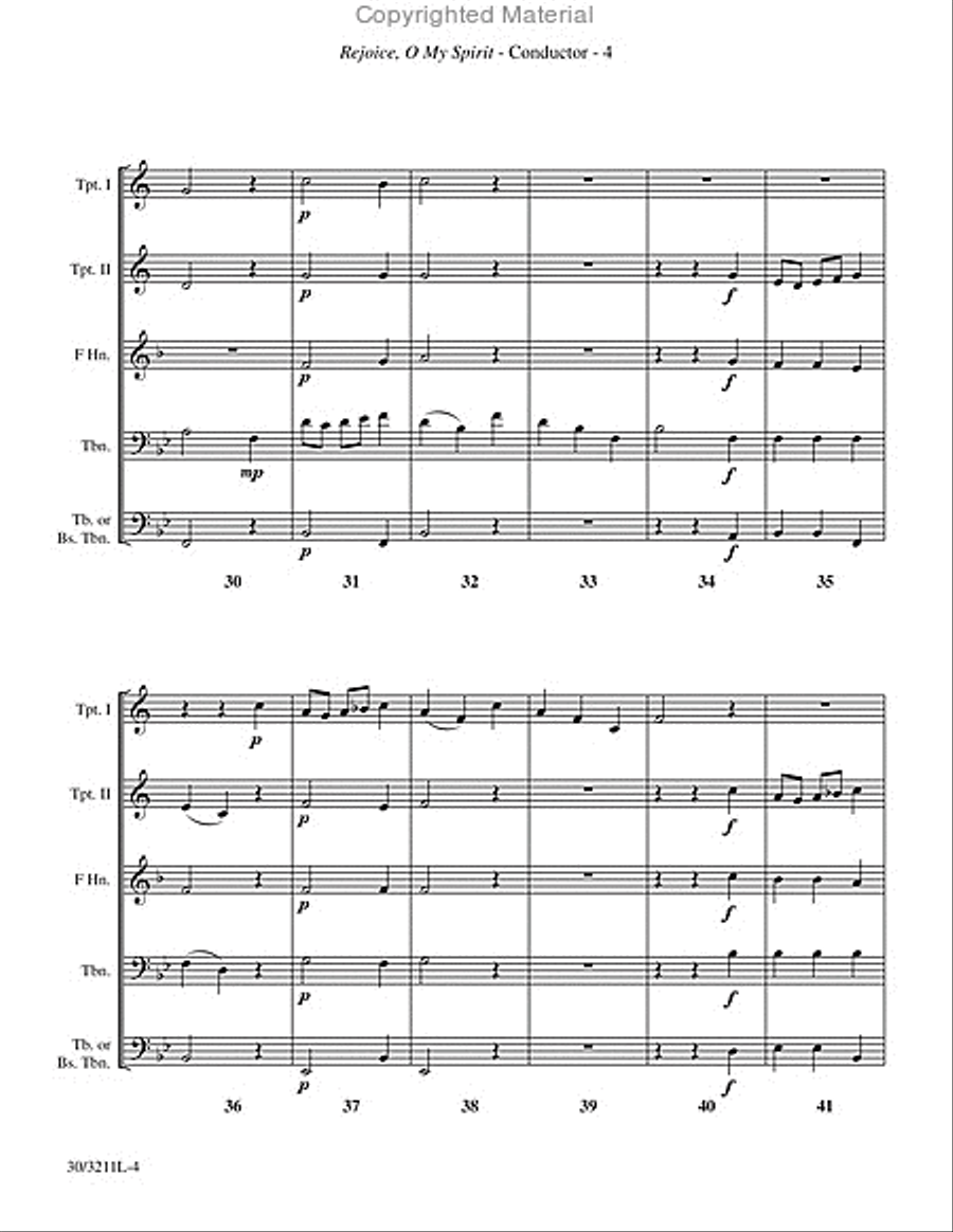 Baroque Brass Baroque Brass Brass Quintet scores gallery preview page 5