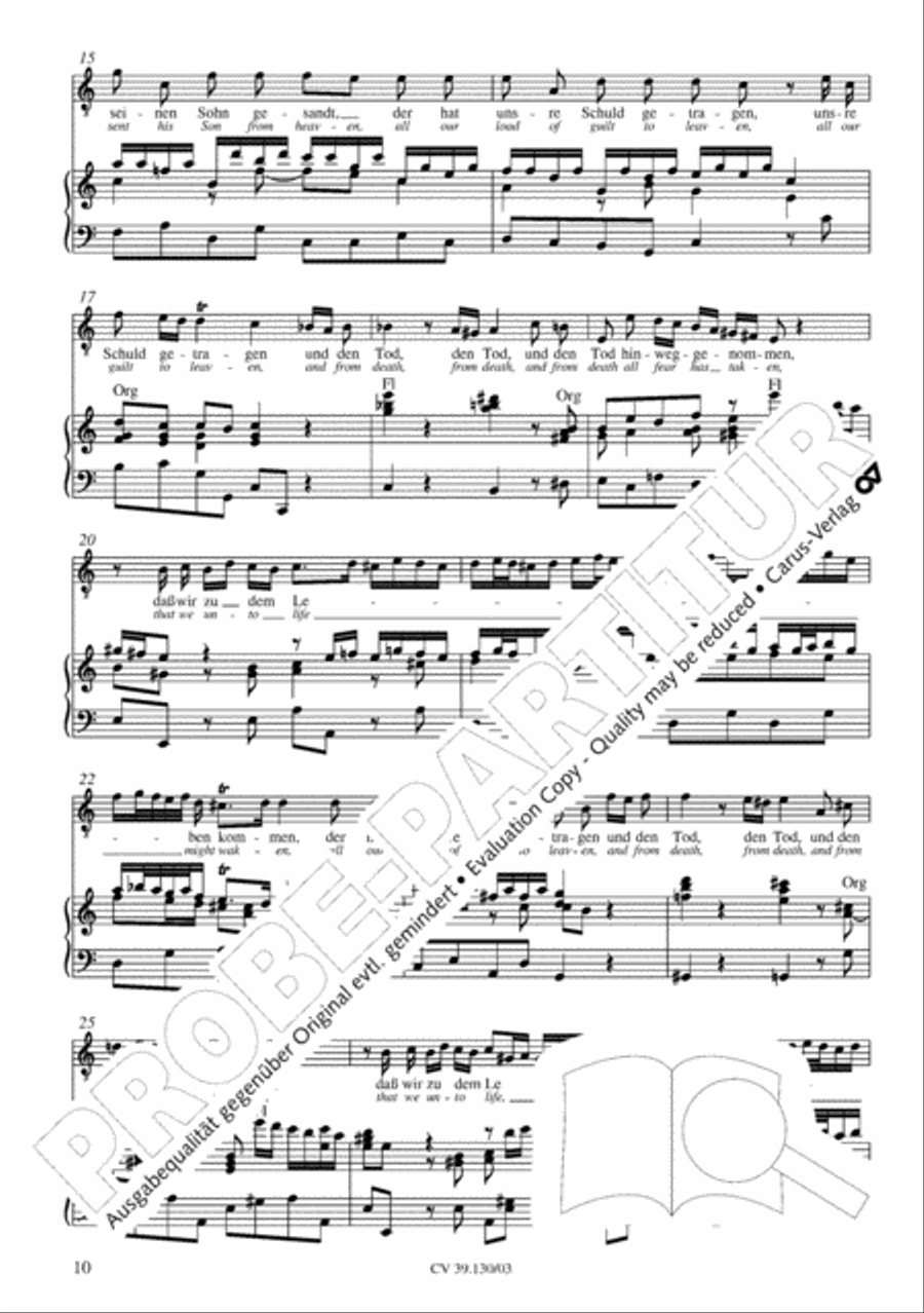 Thereby is revealed unto us the glory of God's favor (Daran ist erschienen die Liebe Gottes) 4-Part scores gallery preview page 11