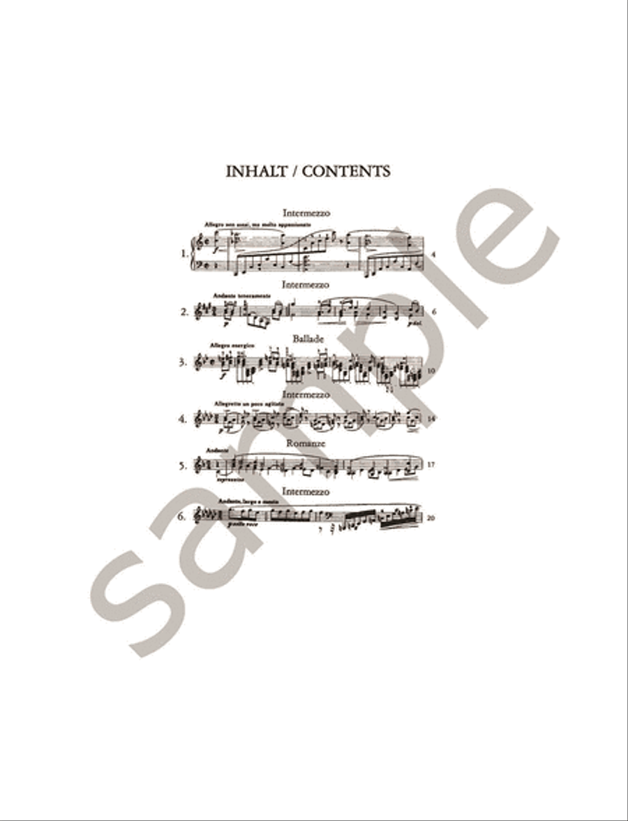 6 Piano Pieces Op. 118 6 Piano Pieces Op. 118 Piano scores gallery preview page 3