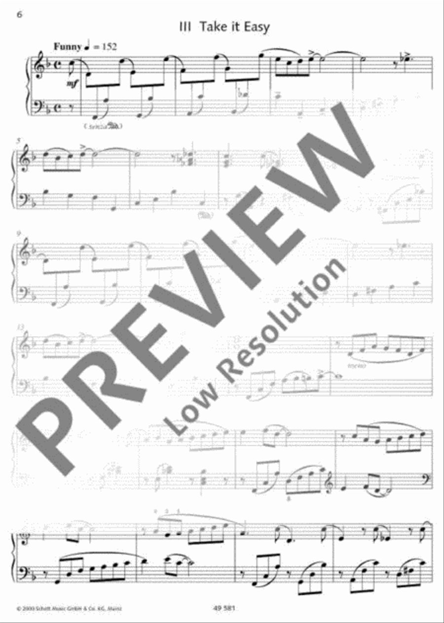 Jazz Sonatina Piano Solo scores gallery preview page 7