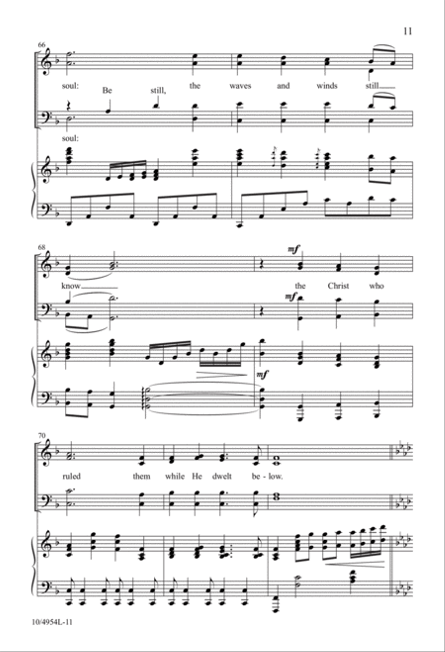 Be Still, My Soul Be Still, My Soul 4-Part scores gallery preview page 11