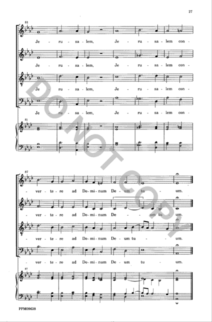 Lamentations of the Prophet Jeremiah 4-Part scores gallery preview page 28