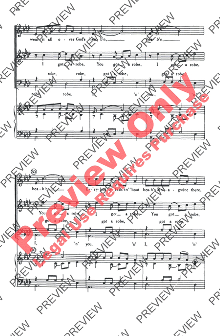 I Got Shoes I Got Shoes 4-Part scores gallery preview page 19
