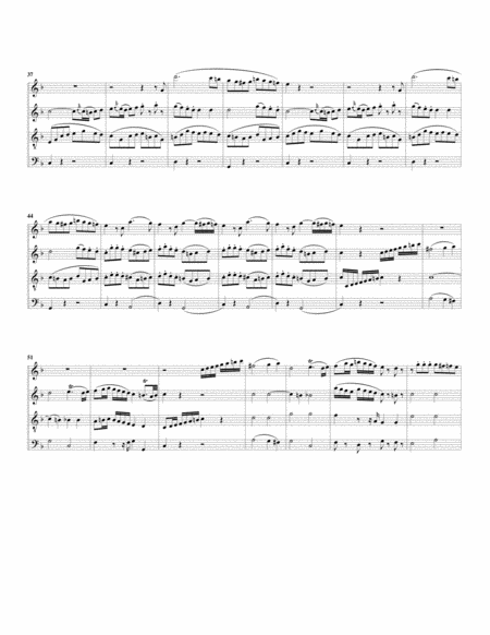 Quartet, K.370 (arrangement for 4 recorders)