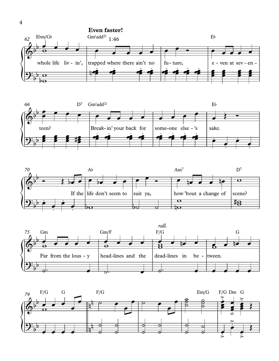 Santa Fe Santa Fe Piano, Vocal scores gallery preview page 4
