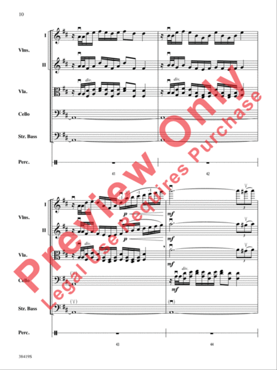 Highlights from the 1812 Overture String Orchestra scores gallery preview page 11