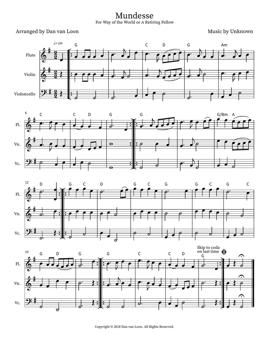 Mundesse Mundesse Small Ensemble scores gallery preview page 1