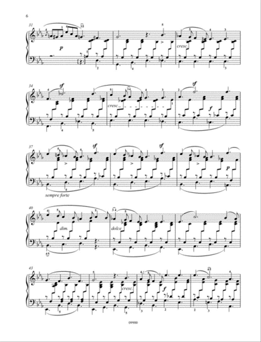 6 Songs Without Words, Op. 38 Piano Solo scores gallery preview page 3