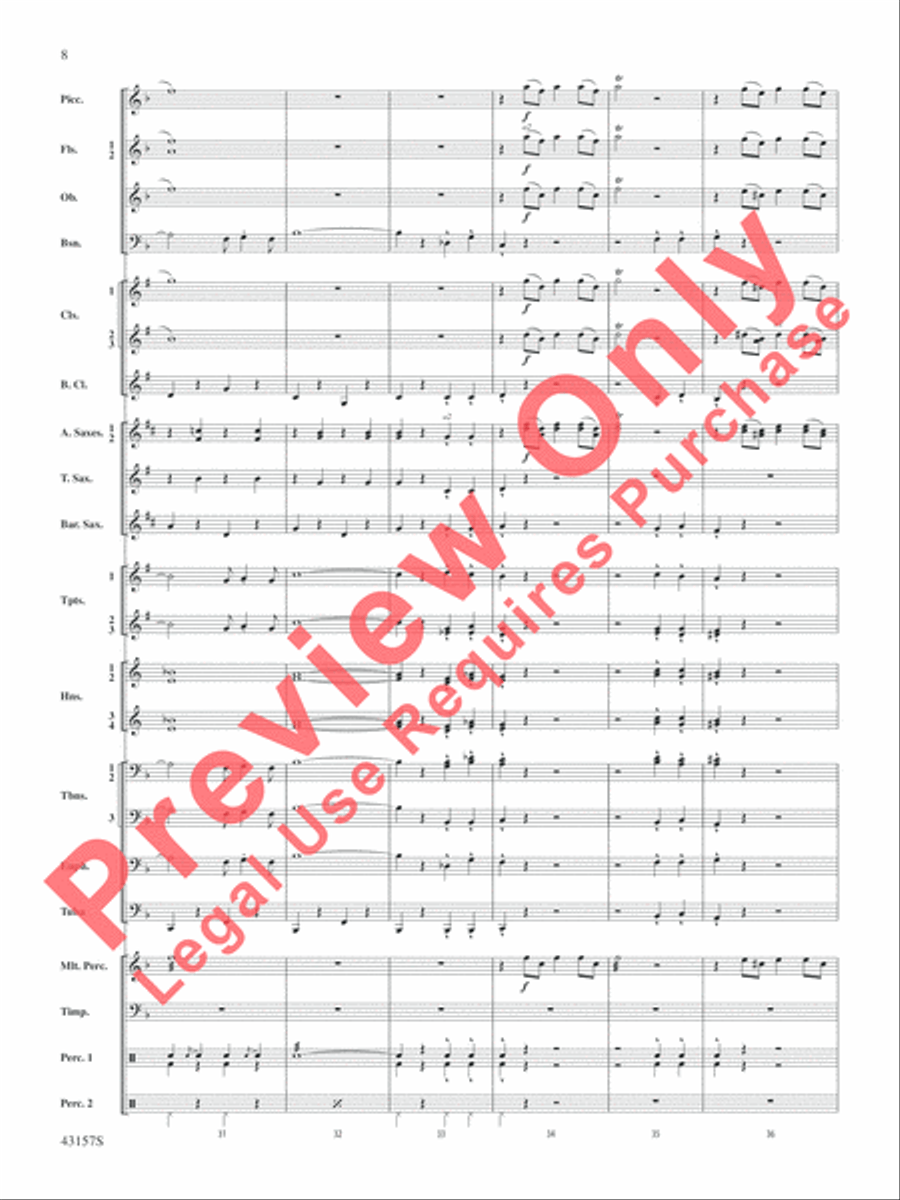 Gershwin by George! Gershwin by George! Concert Band scores gallery preview page 9