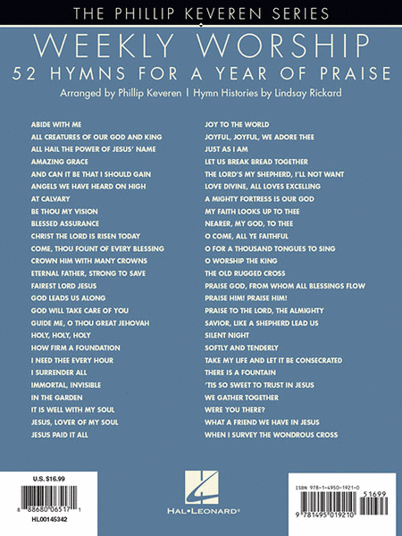 Weekly Worship – 52 Hymns for a Year of Praise