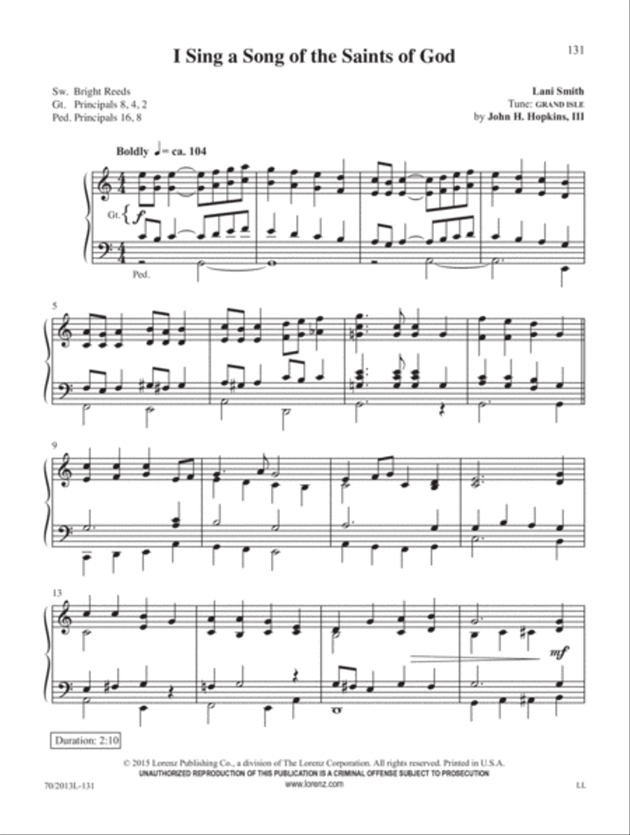 The Complete Organist, Vol. 2 Organ Solo scores gallery preview page 45