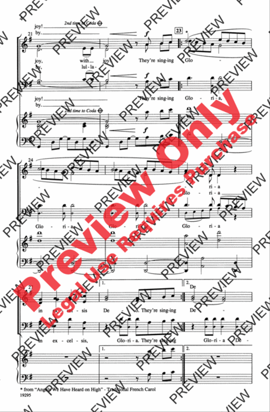 Hush! Hush! 3-Part scores gallery preview page 4