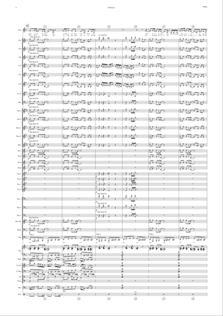 I Wish Concert Band scores gallery preview page 4