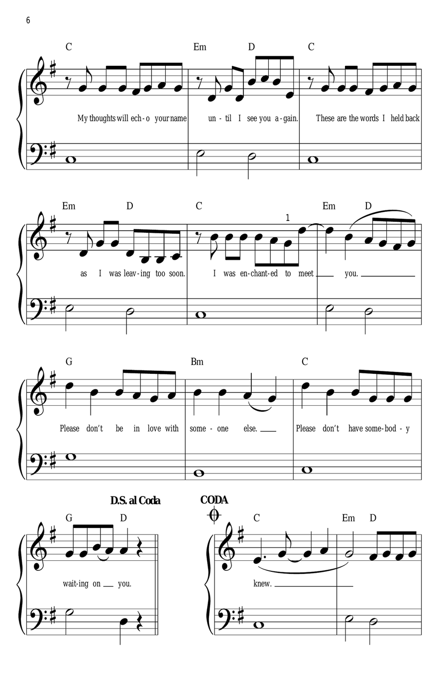 Enchanted Easy Piano scores gallery preview page 6