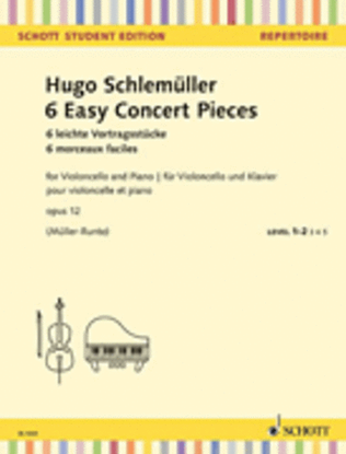 Book cover for 6 Easy Concert Pieces, Op. 12