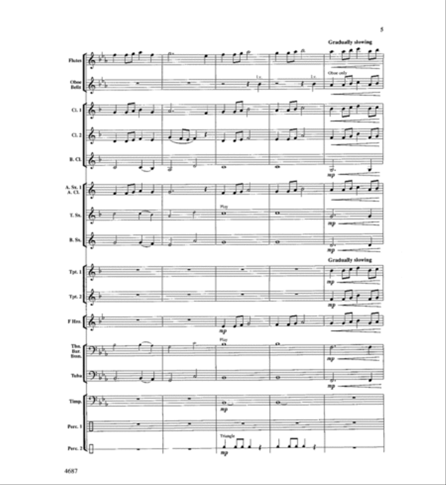 High Falls Overture Concert Band scores gallery preview page 6