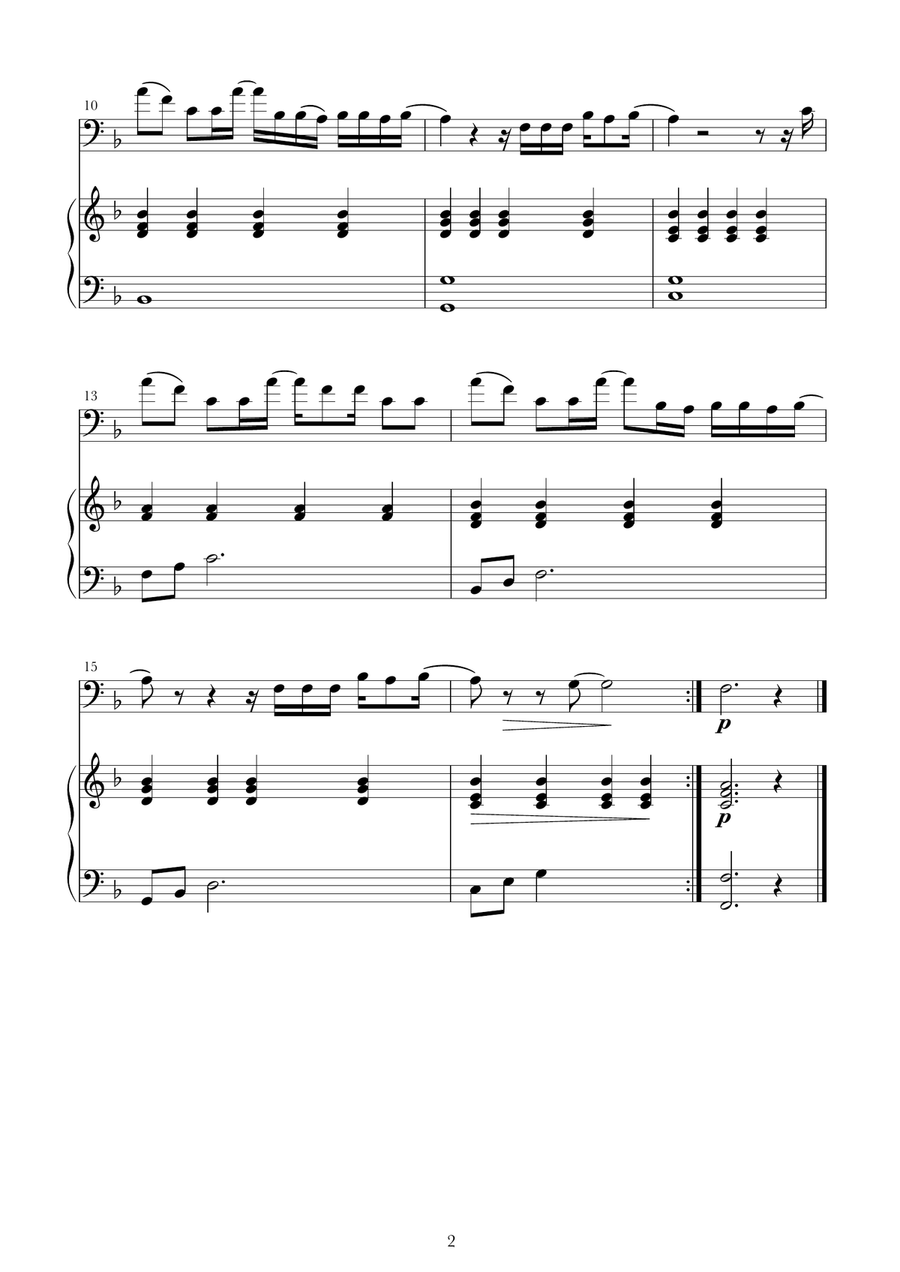 August Piano scores gallery preview page 2