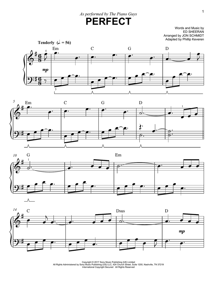 Perfect (arr. Phillip Keveren)