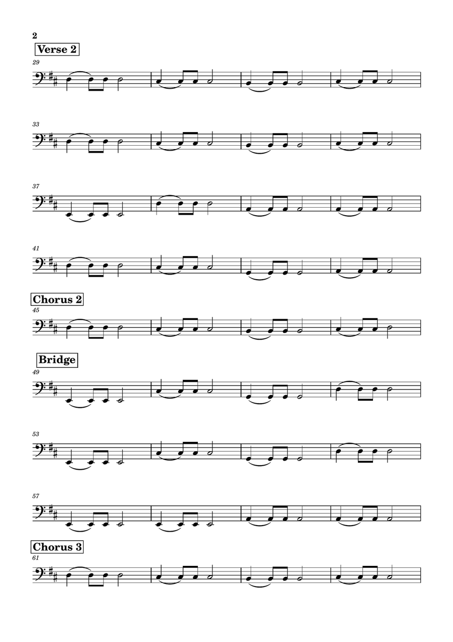 Take My Breath Away (Love Theme) Double Bass scores gallery preview page 2