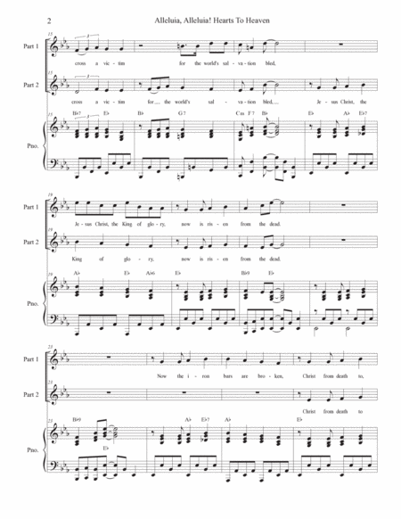 Alleluia, Alleluia! Hearts To Heaven (2-part choir) image number null