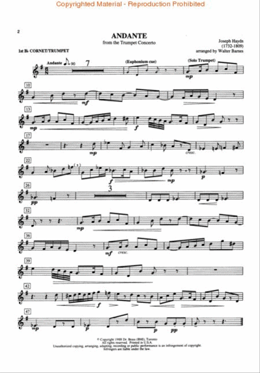 Play Along with The Canadian Brass - Trumpet I Trumpet scores gallery preview page 2