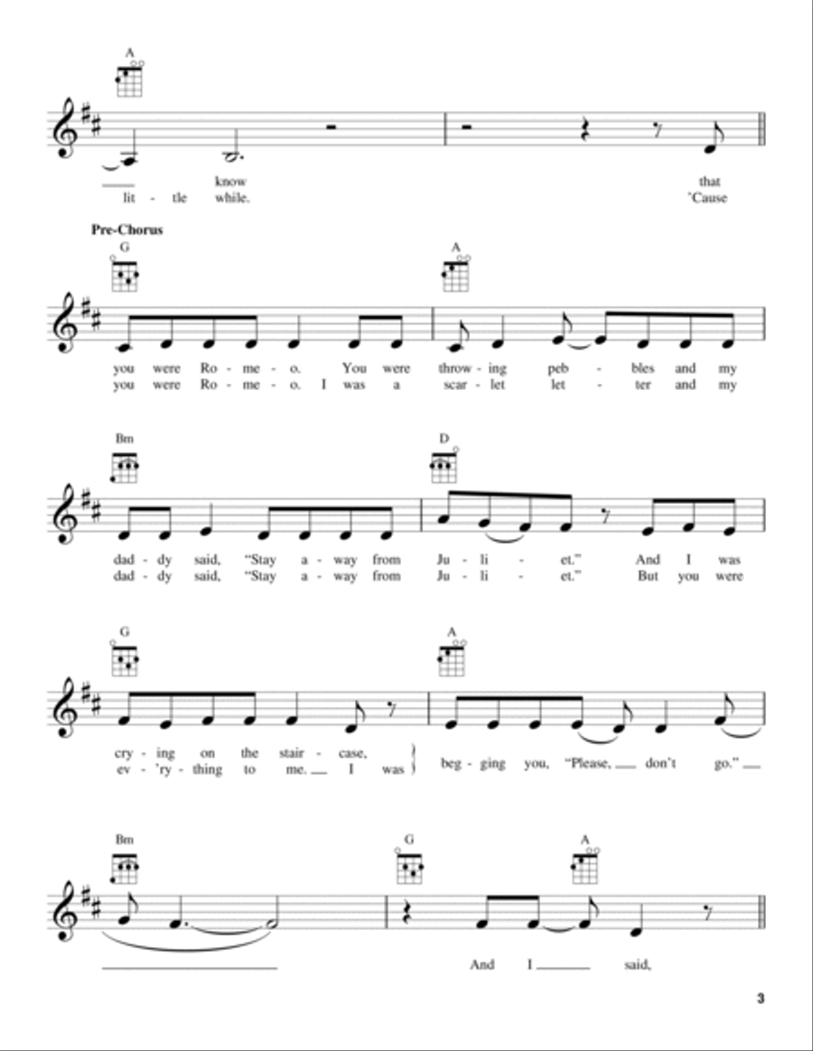 Love Story Love Story Ukulele scores gallery preview page 3