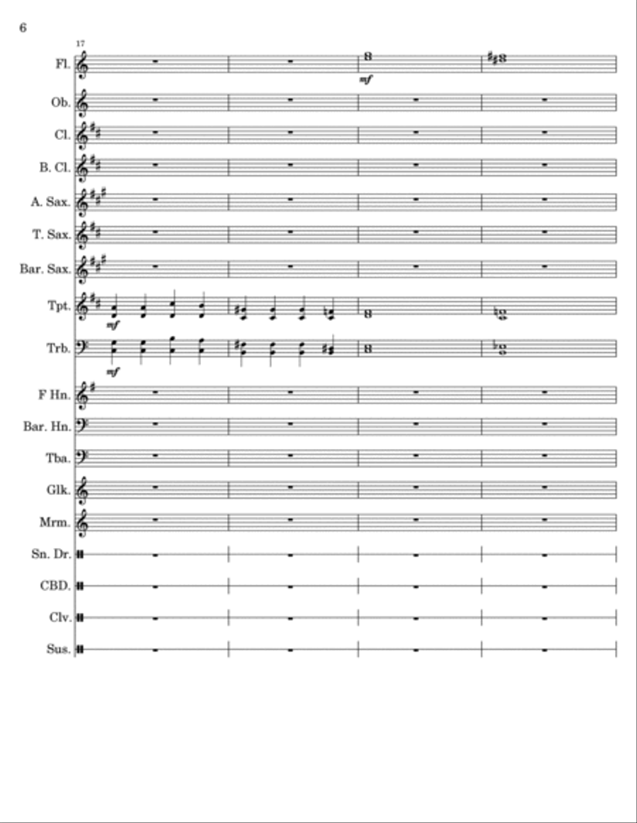 The Magician Concert Band scores gallery preview page 6