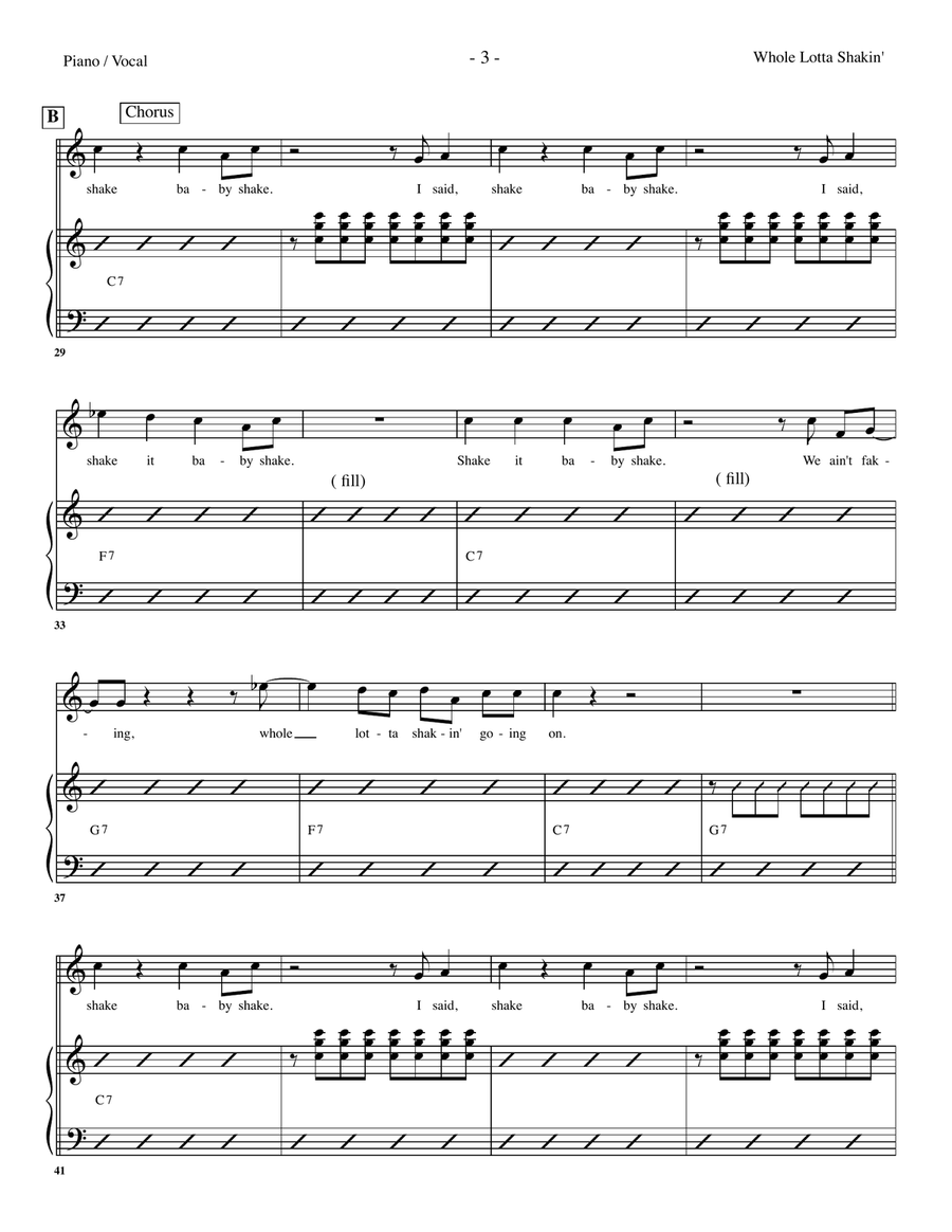 Whole Lotta Shakin' Goin' On Whole Lotta Shakin' Goin' On Large Ensemble scores gallery preview page 3