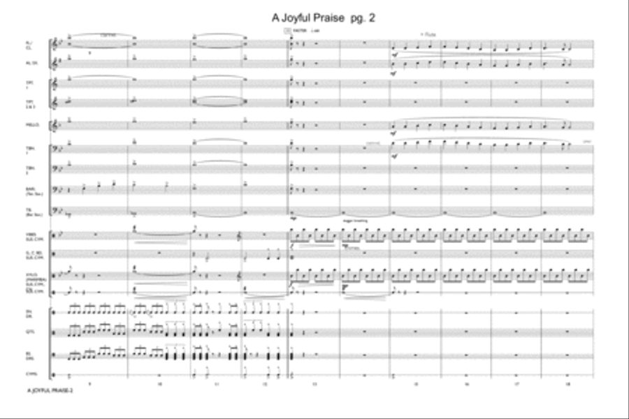 A Joyful Praise Marching Band scores gallery preview page 3