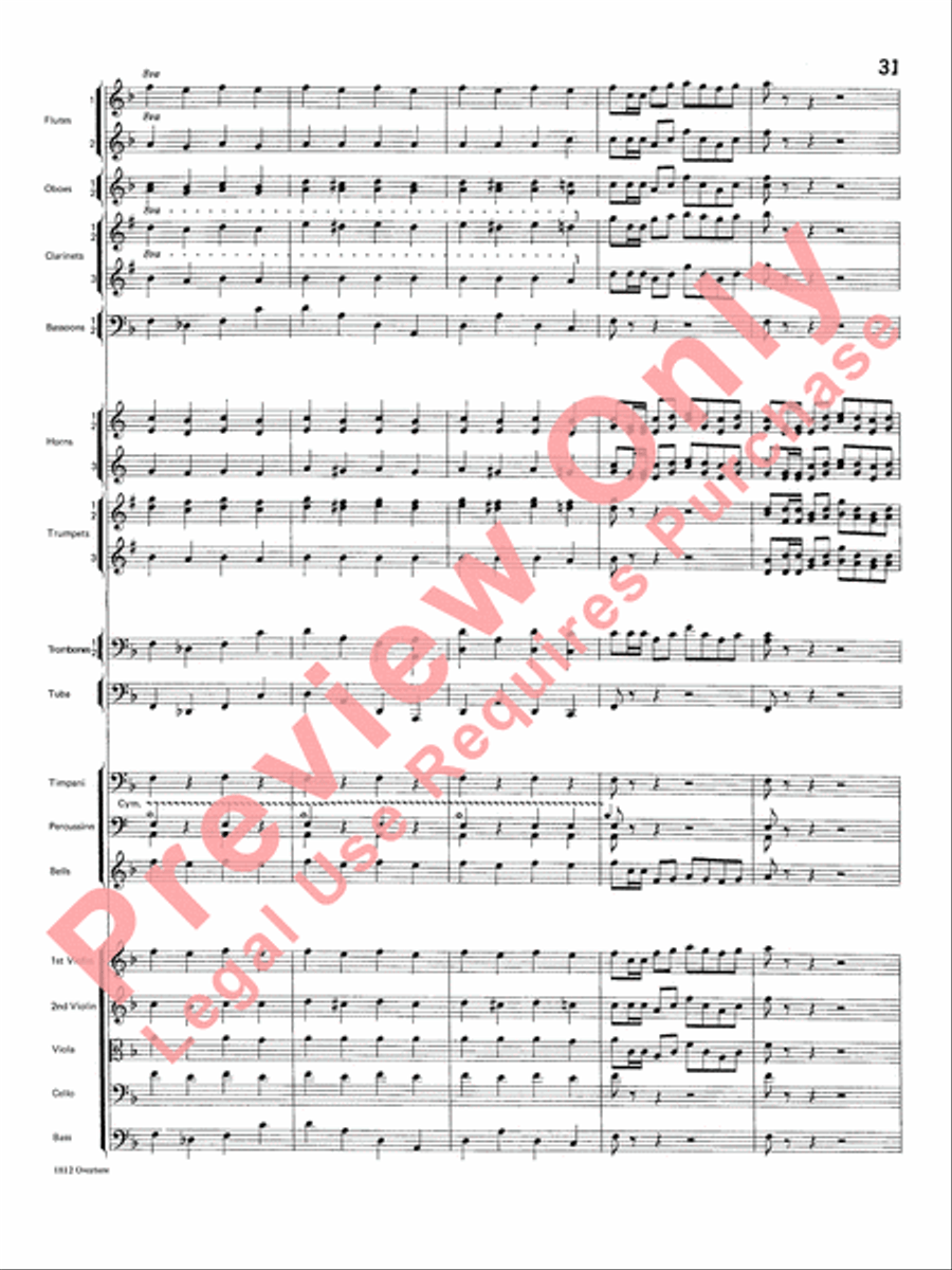 Overture 1812 Overture 1812 Full Orchestra scores gallery preview page 32