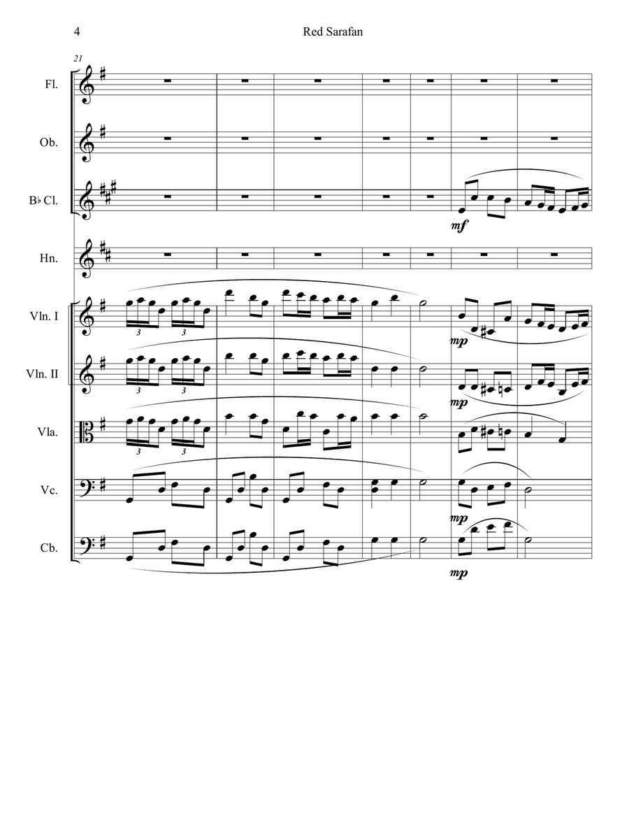 The Red Sarafan for Chamber Orchestra Chamber Orchestra scores gallery preview page 6
