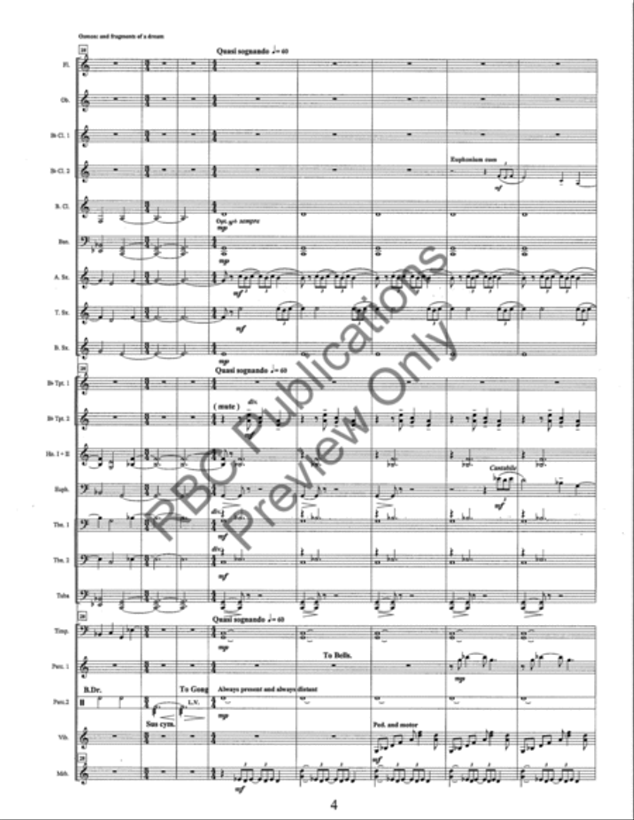 And Fragments Of A Dream Concert Band scores gallery preview page 7