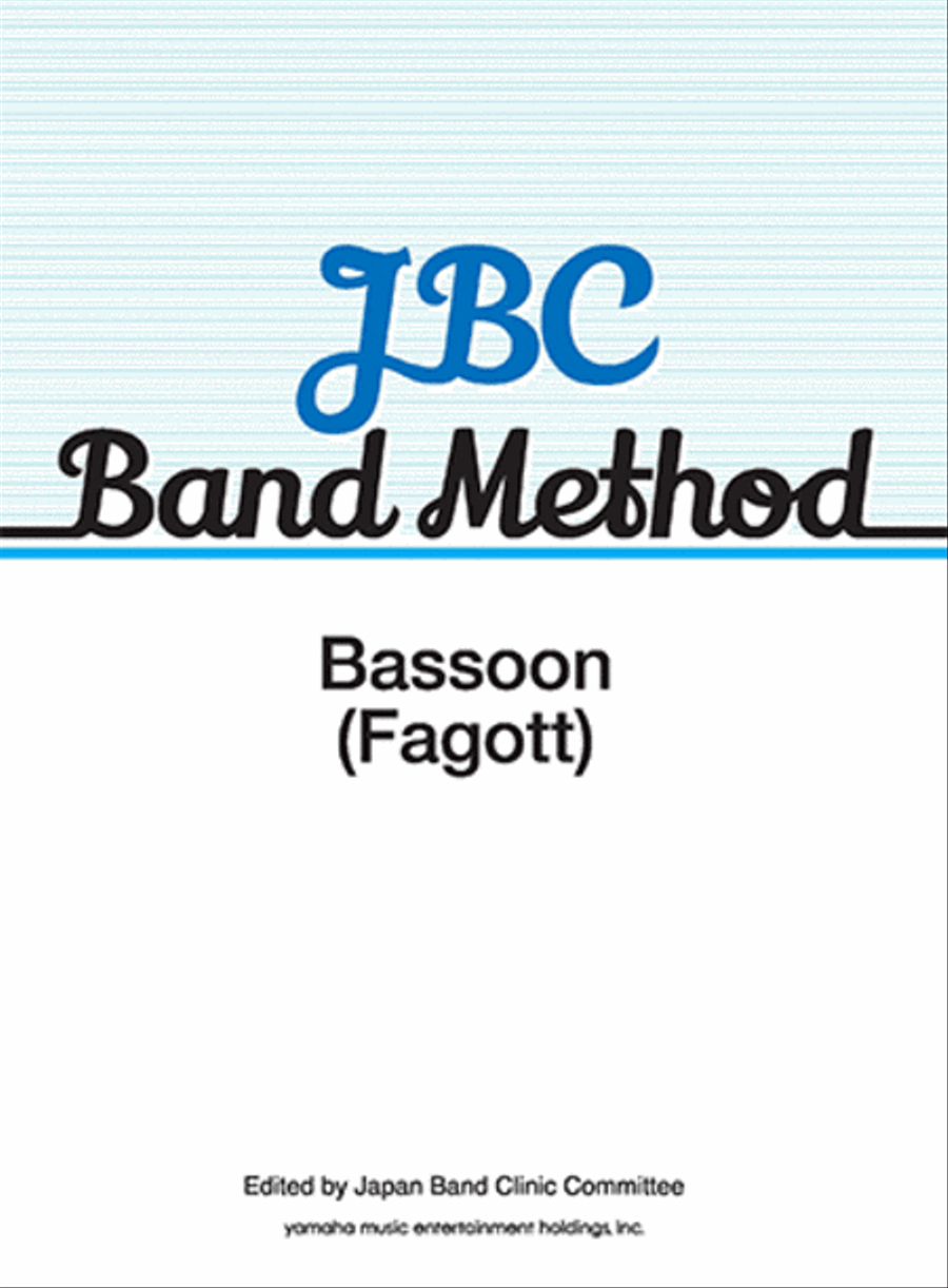 JBC BAND METHOD Bassoon(Fagott)/English Version Concert Band scores gallery preview page 1