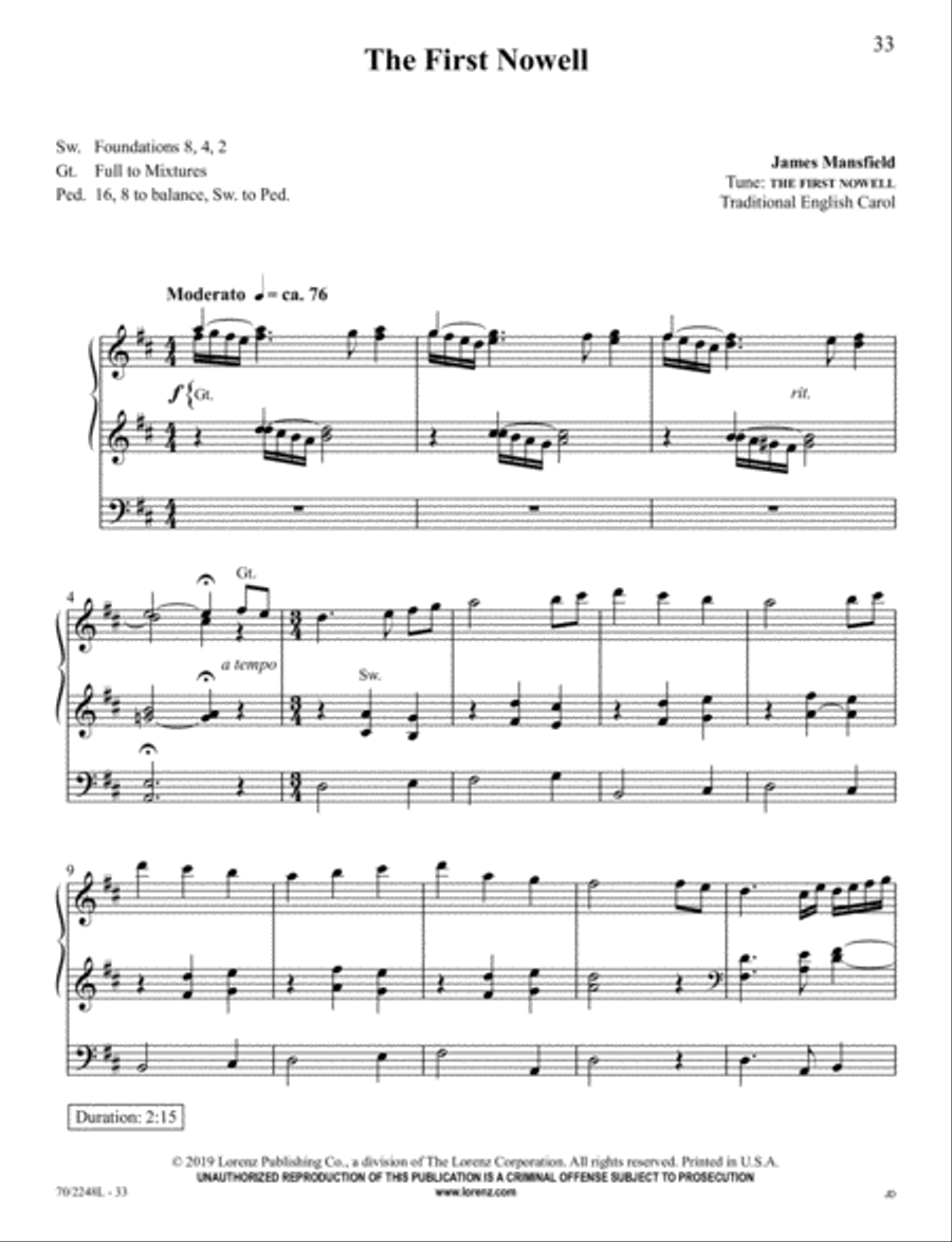 Yuletide Joy Organ Solo scores gallery preview page 10