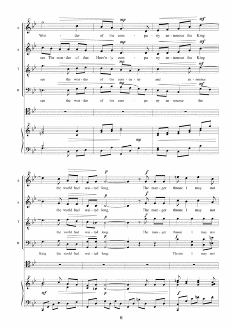 I May Not Go 4-Part scores gallery preview page 6
