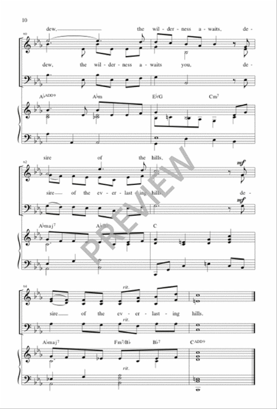 The Wilderness Awaits You 3-Part scores gallery preview page 10