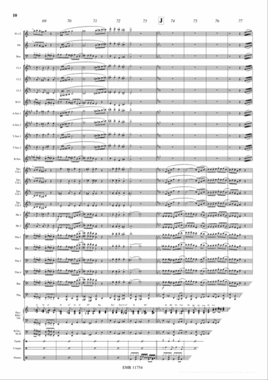 Gospel Joy Concert Band scores gallery preview page 11
