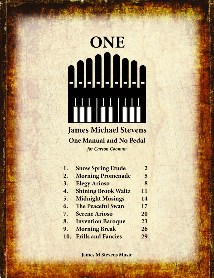 ONE Organ Book - One Manual/No Pedal Solos Organ Solo scores gallery preview page 1
