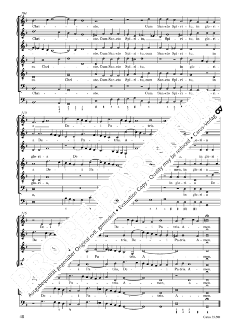Palestrina: Masses and individual movements Score scores gallery preview page 63