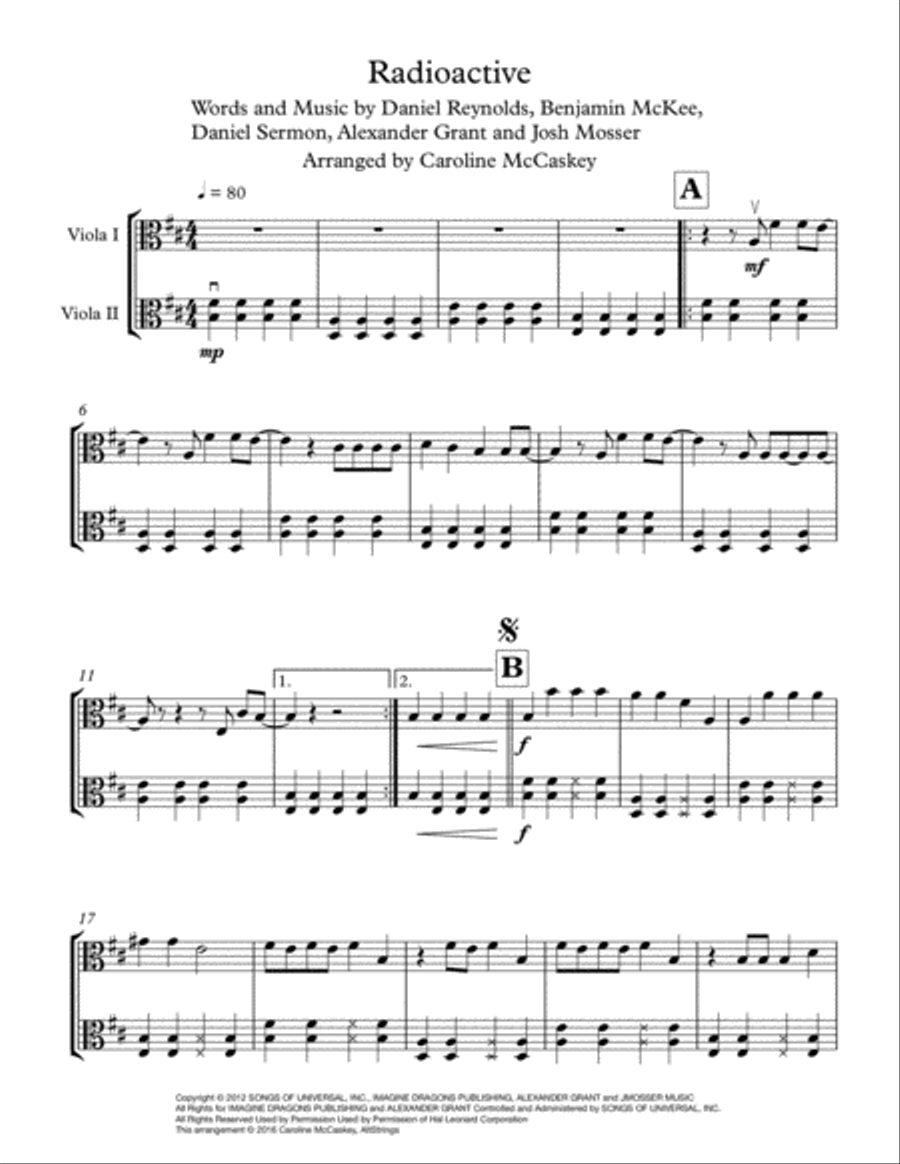 Radioactive String Duet scores gallery preview page 3