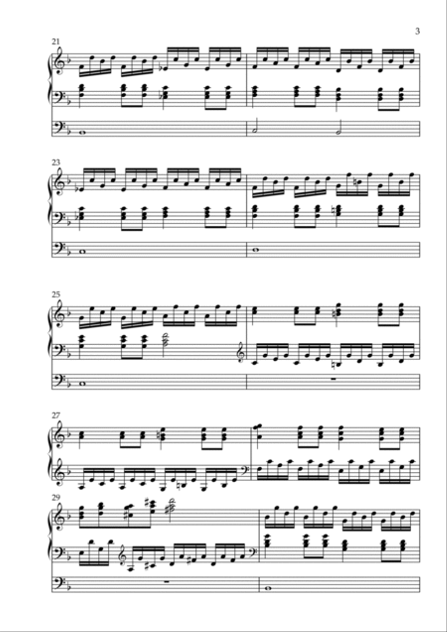 Toccata on Veni Creator Spiritus, Op. 110 (Organ Solo) by Vidas Pinkevicius (2022) Organ Solo scores gallery preview page 3
